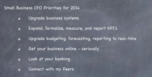 Small Business CFO's Priorities 2014