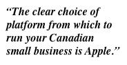 Apple as hardware choice for Canadian small business
